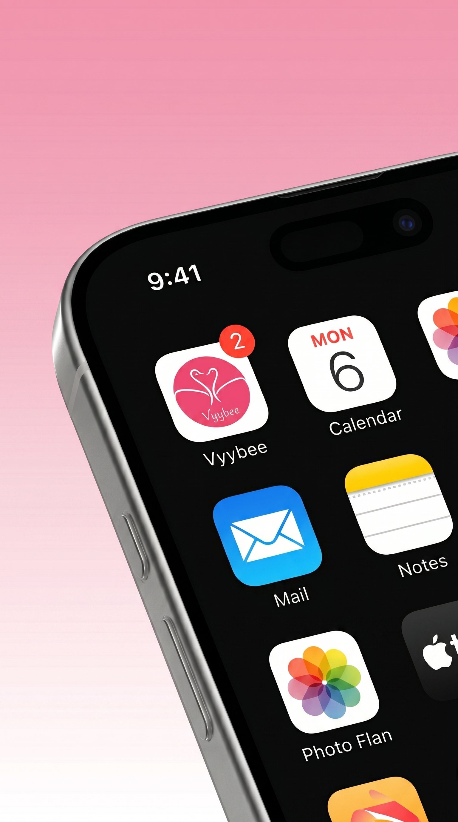 Vyybee dating app screen mockup