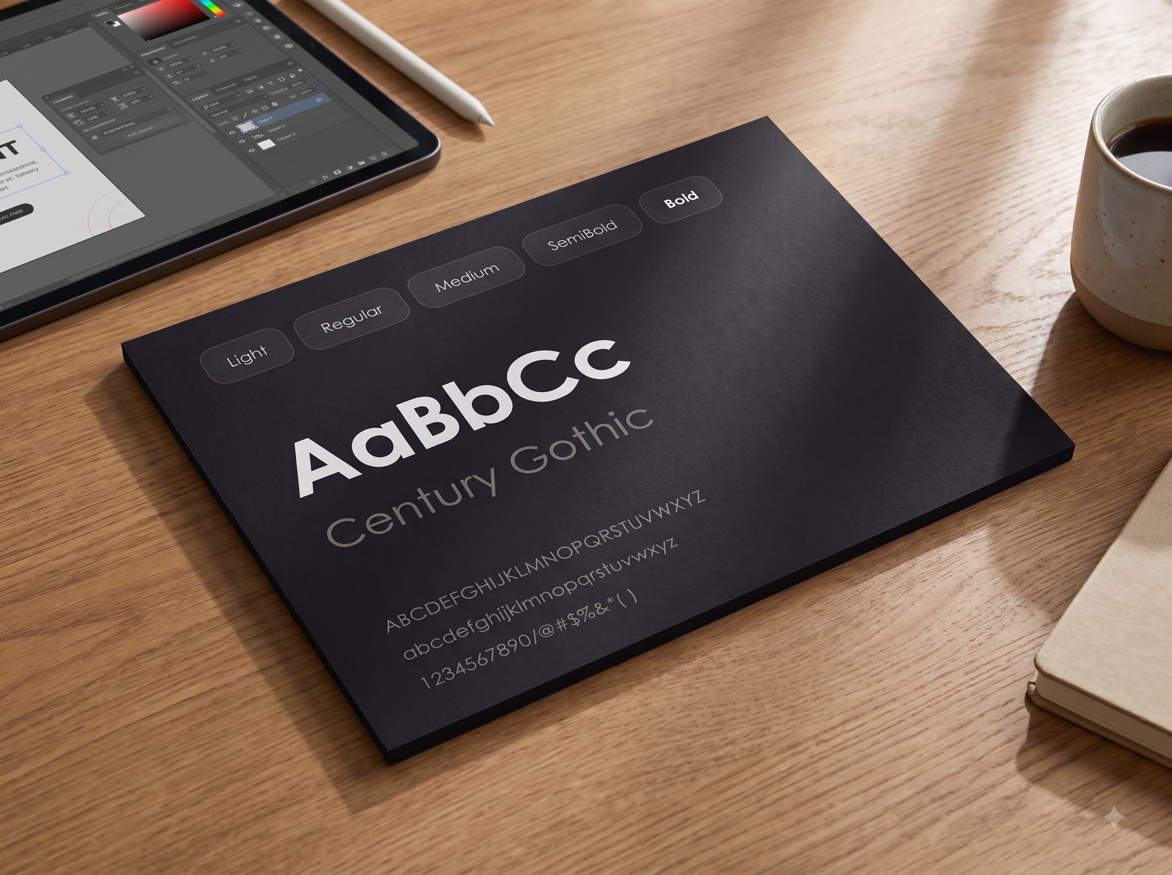 Vyybee typography mockup