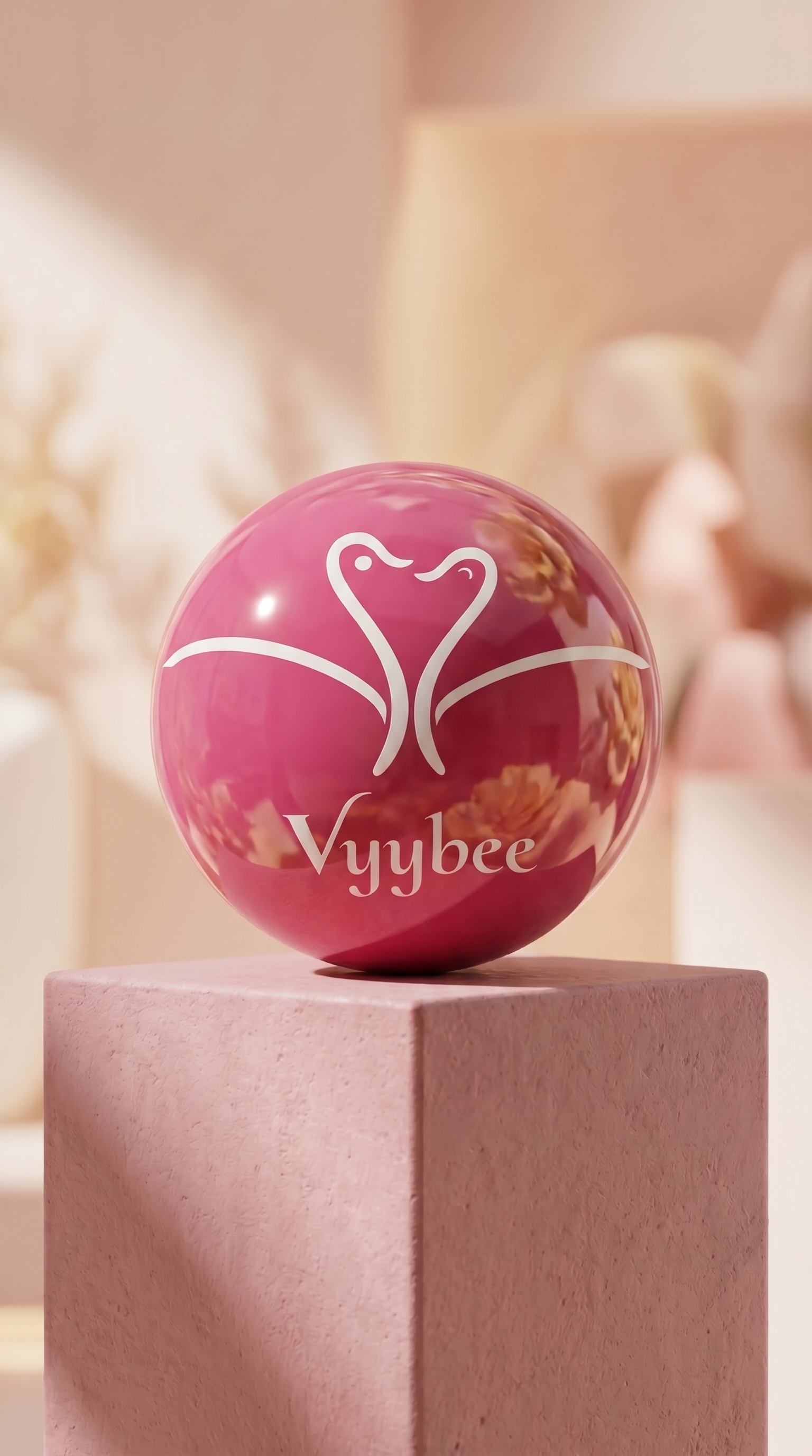 Vyybee Logo Ball Mockup